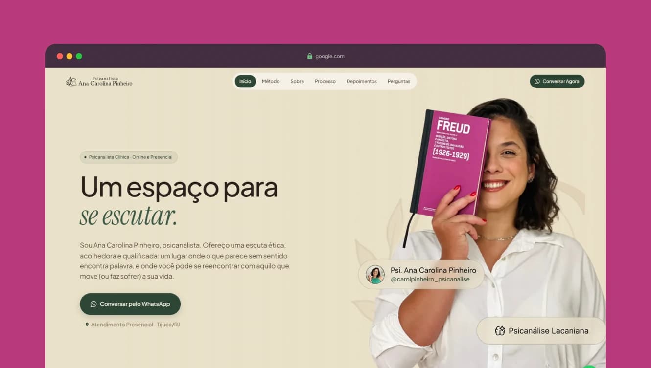Psicóloga Carolina Pinheiro — preview