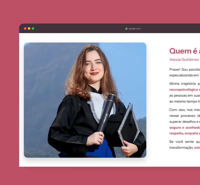 Psicóloga Alexia Gutiérrez — detalhe 2