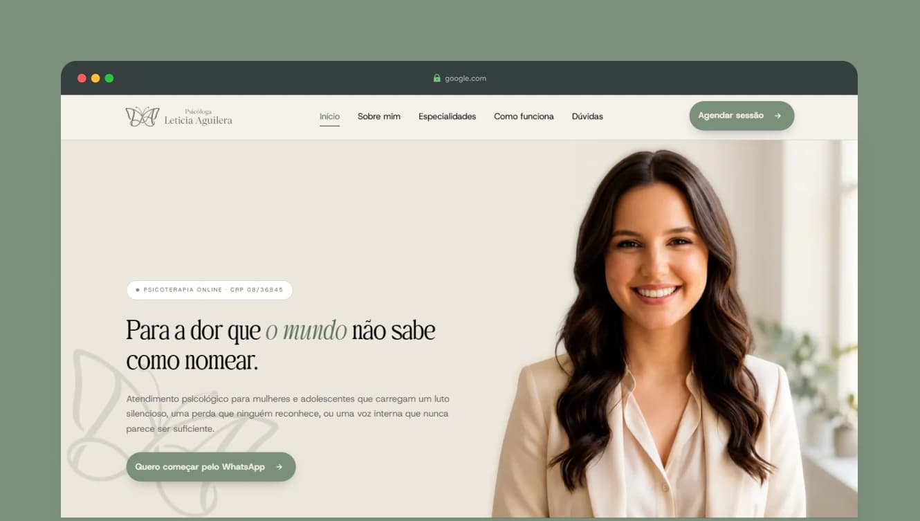 Psicóloga Letícia Aguilera — preview
