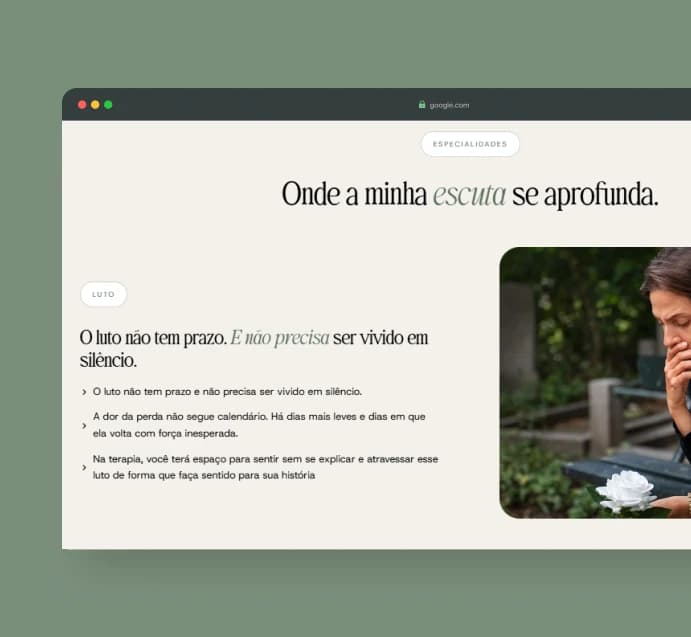 Psicóloga Letícia Aguilera — detalhe 1
