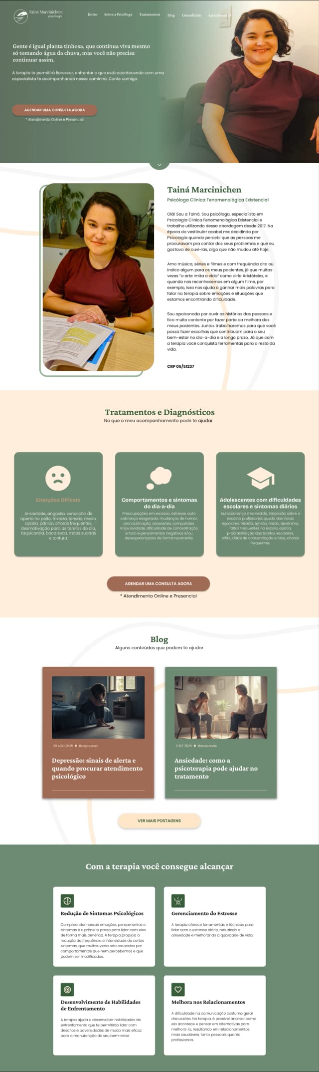 Psicóloga Tainá Marcinichen